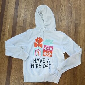 Nike White Hoodie Women's Have A Nike Day Size S